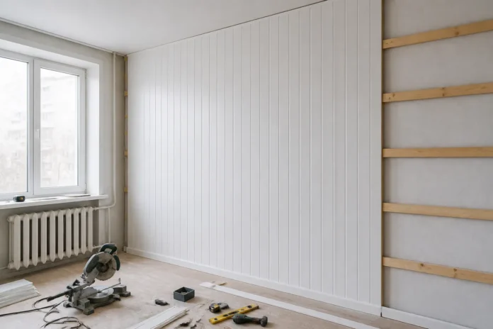 Lambriurile PVC în apartamentele de bloc: avantaje reale și limite pe care trebuie să le cunoașteți Lambriurile PVC în apartamentele de bloc