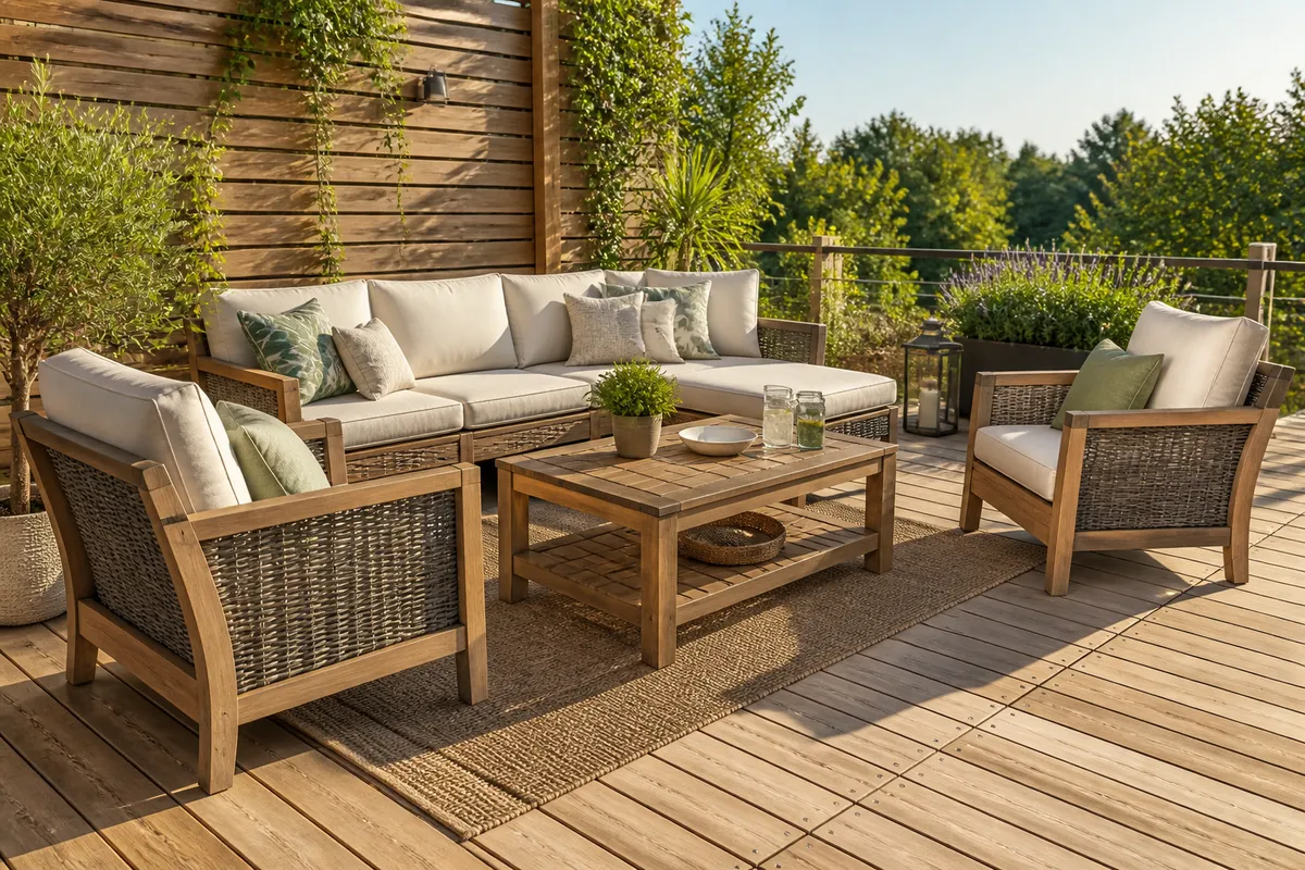 materiale mobilier terasă exterior durabil