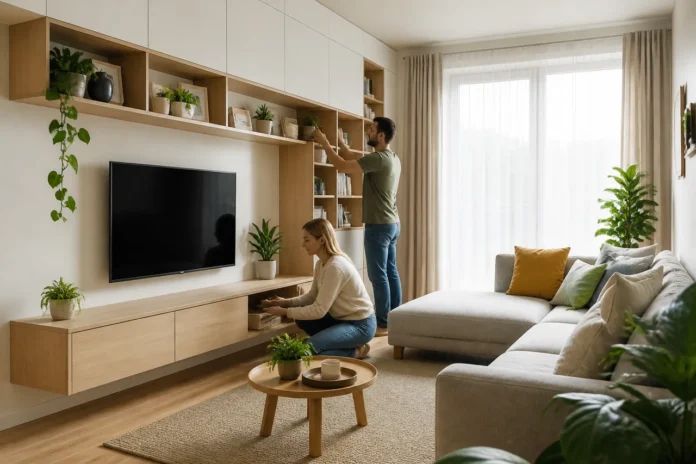 Mobilierul suspendat și iluzia spațiului în apartamentele mici
