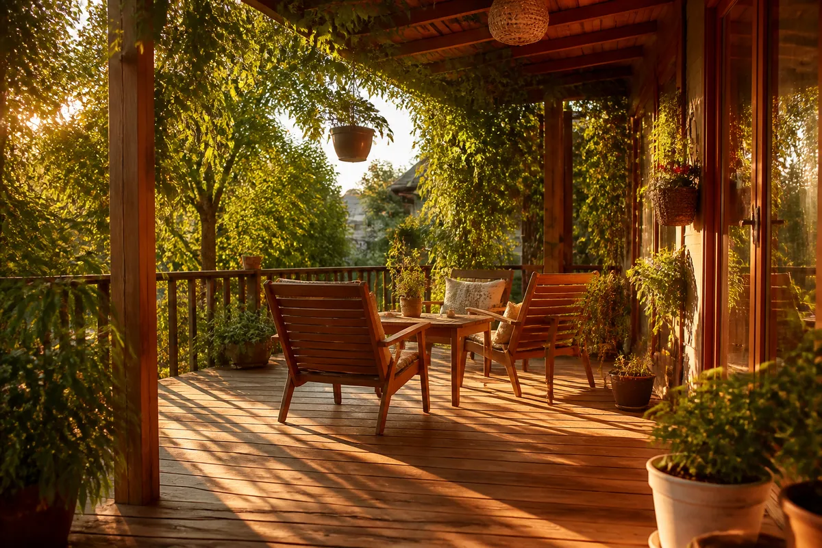 terasa lemn deck exterior casa