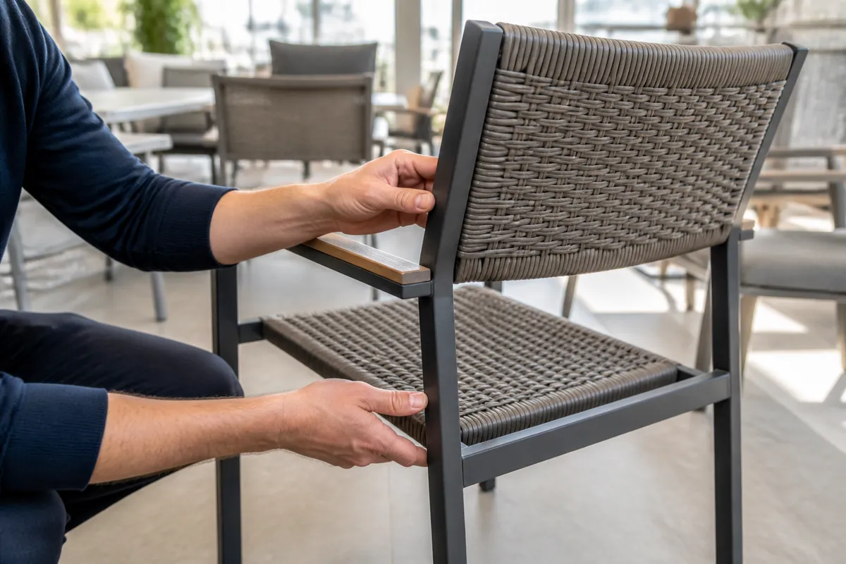 verificare calitate mobilier exterior achizitie