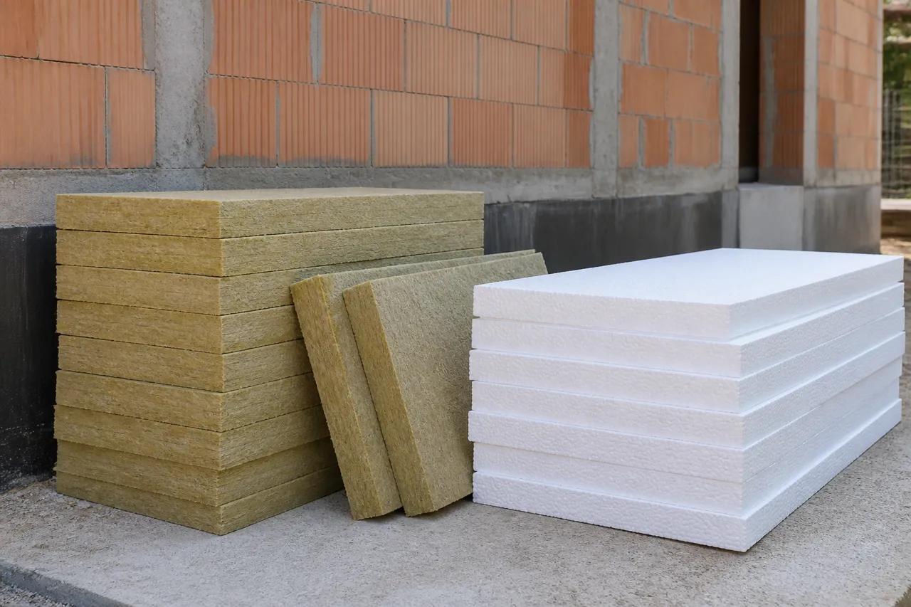 comparație vată minerală polistiren expandat fațadă