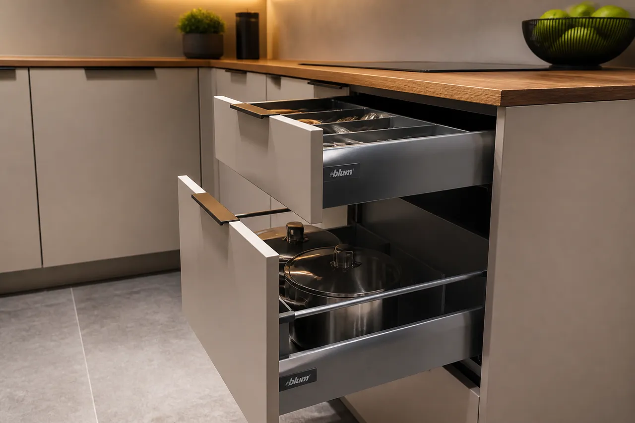 materiale durabile pentru mobilier de bucătărie compact
