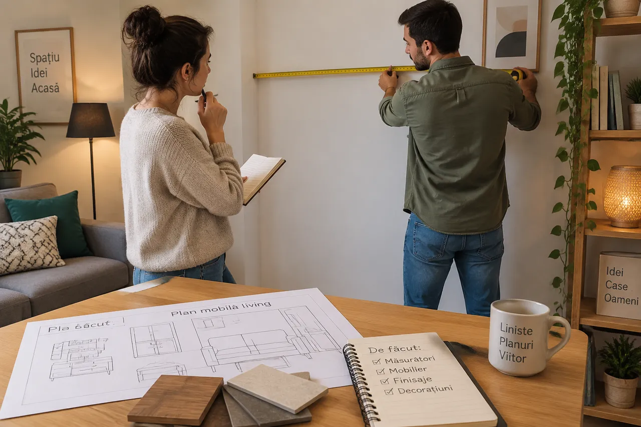 planificare mobilier apartament mic