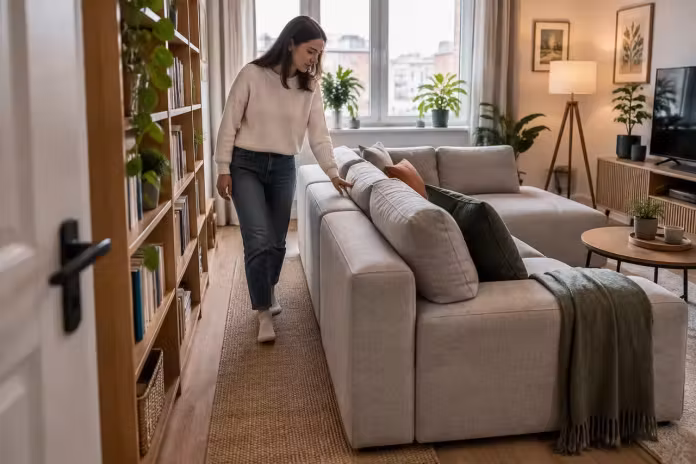 Canapelele modulare fac traseele dificile din living mai ușor de folosit